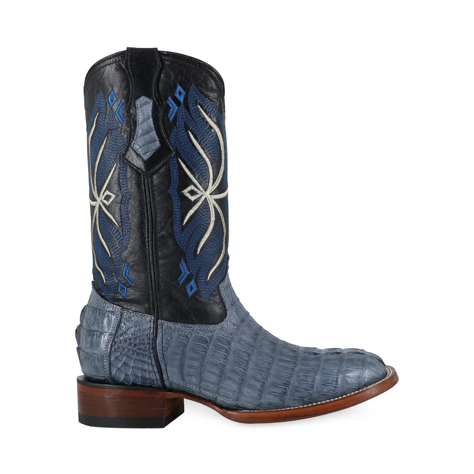 Cocodrilo Cola Azul Mezclilla, Horma Bulldog