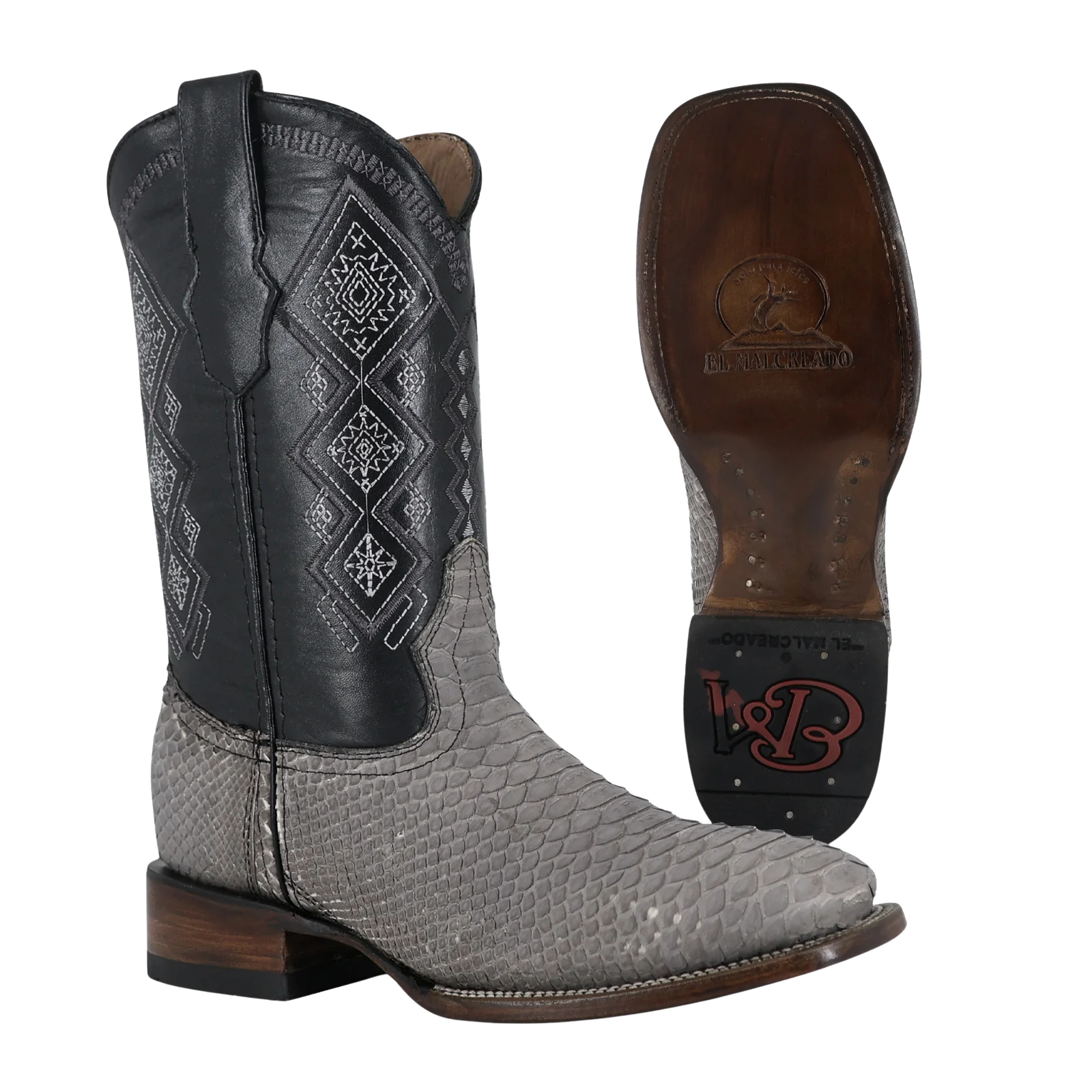 Piton Nobuck Gris, Horma Bulldog