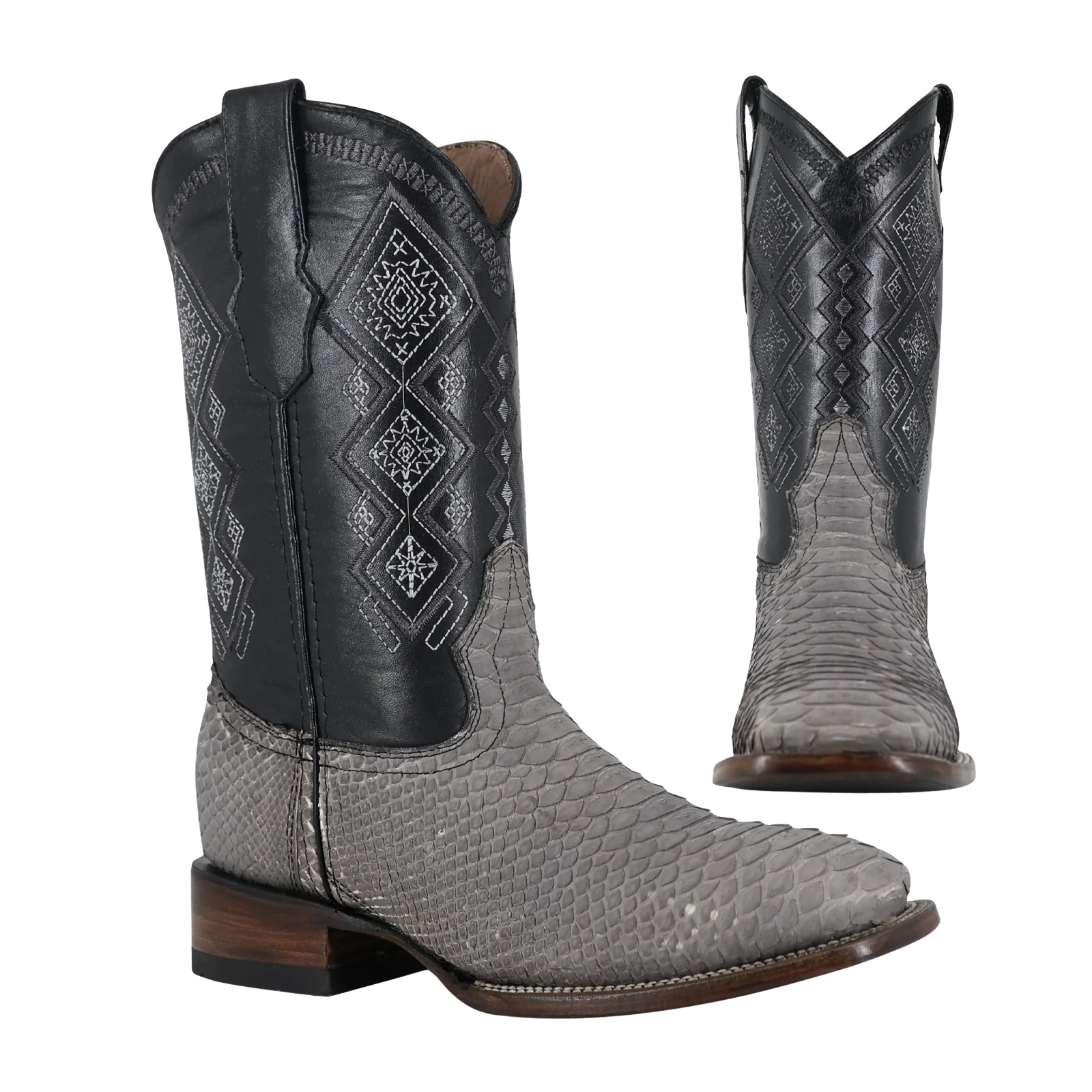 Piton Nobuck Gris, Horma Bulldog