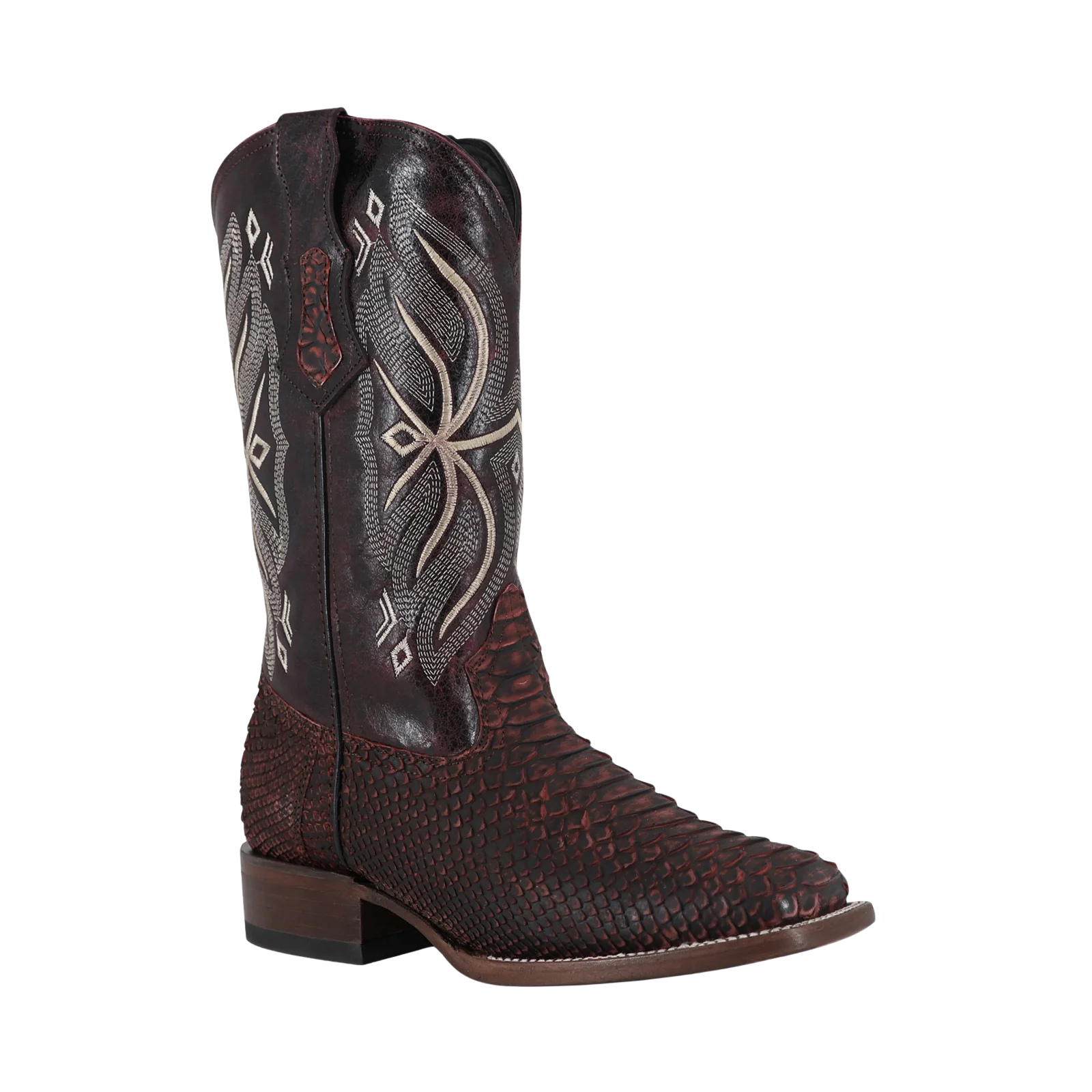 Piton Nobuck Black Cherry, Horma Bulldog