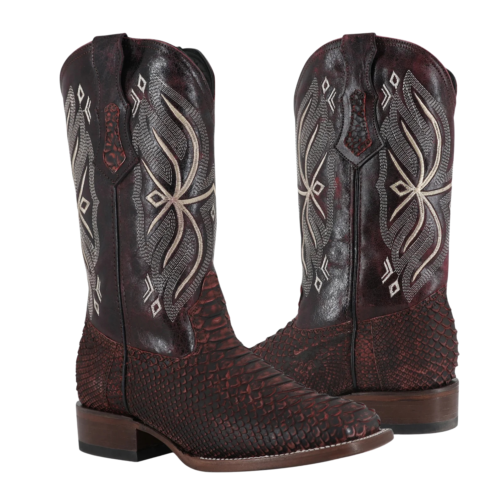 Piton Nobuck Black Cherry, Horma Bulldog