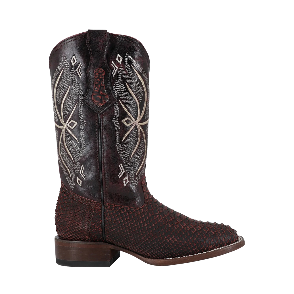 Piton Nobuck Black Cherry, Horma Bulldog
