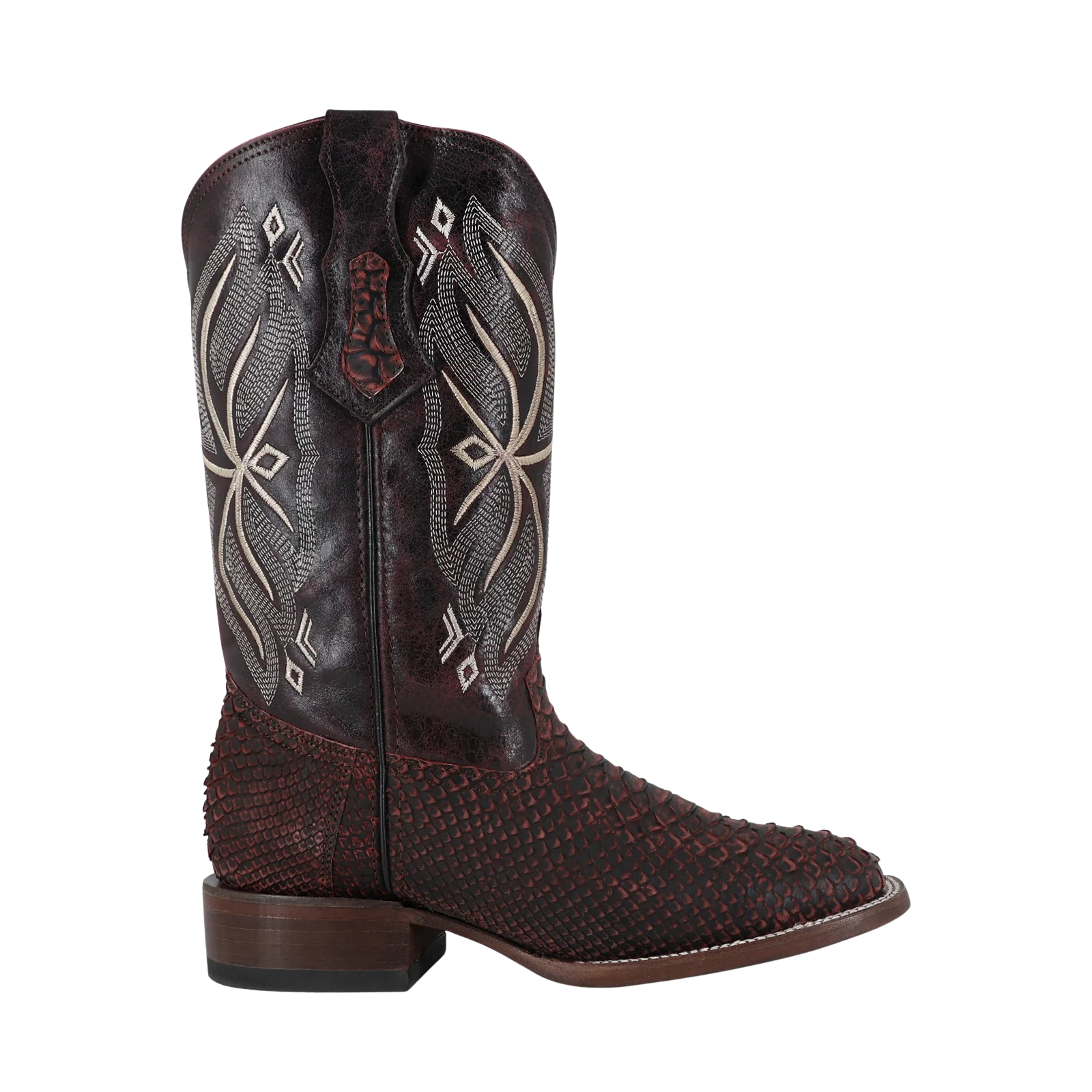 Piton Nobuck Black Cherry, Horma Bulldog