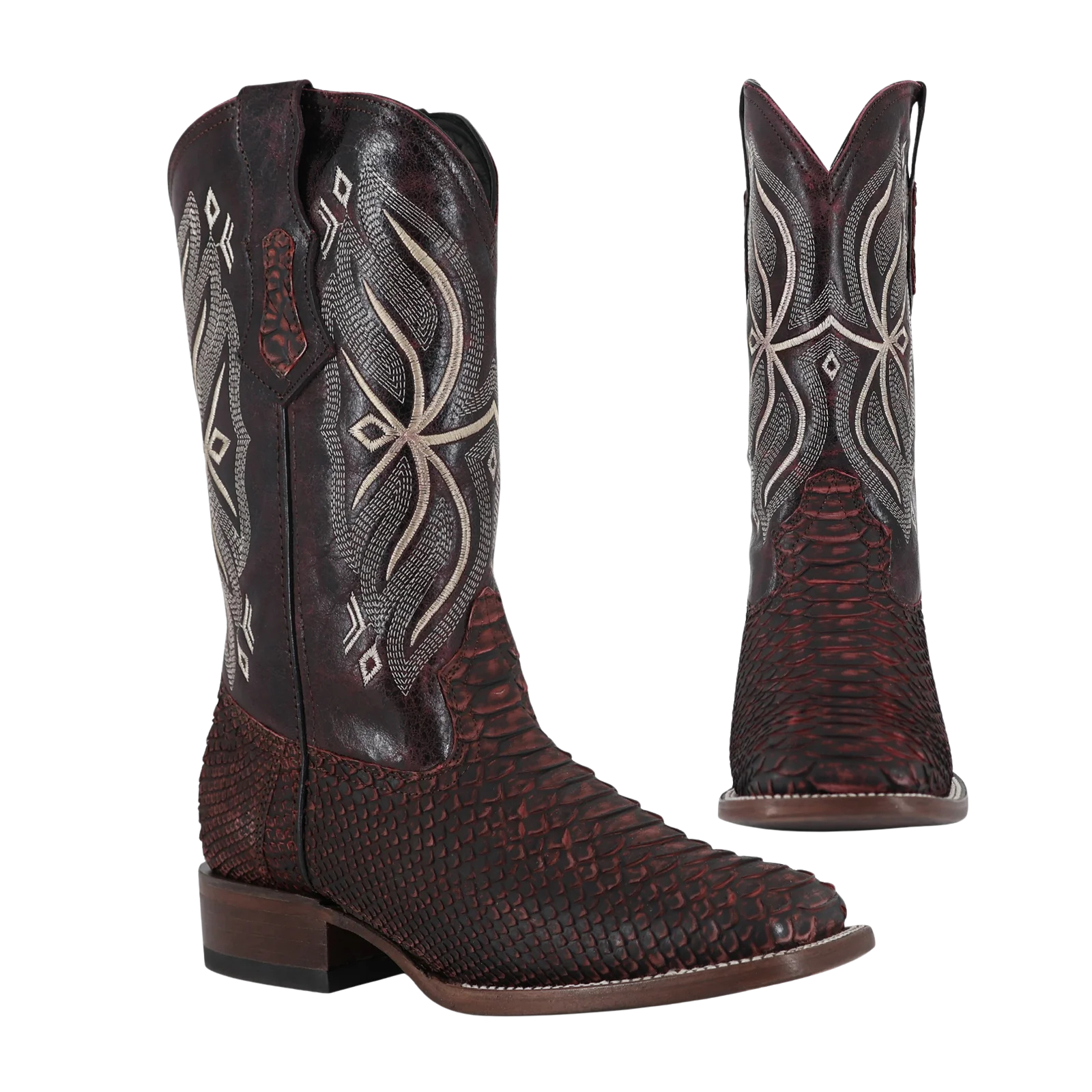 Piton Nobuck Black Cherry, Horma Bulldog
