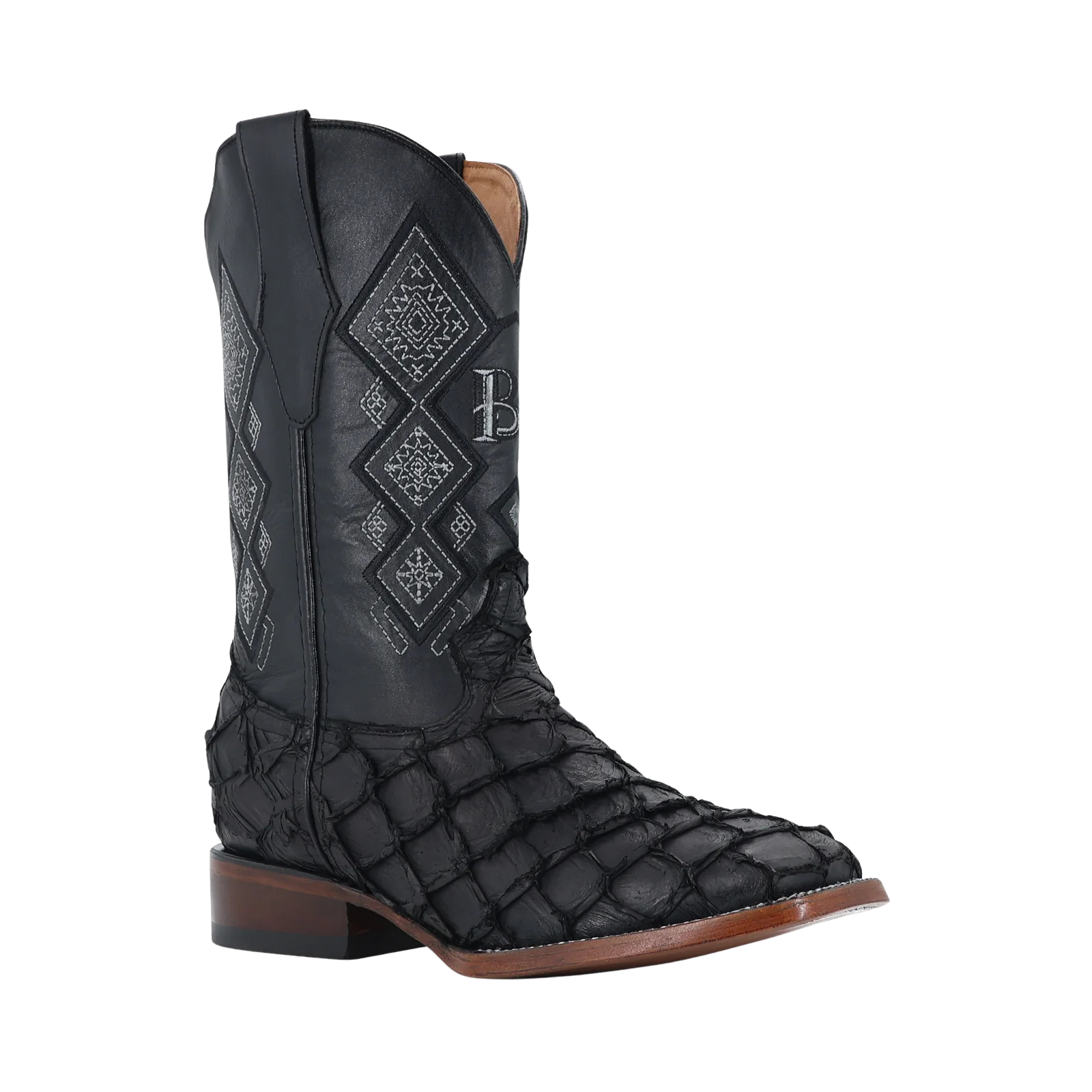 Pescado Pirarucu Nobuck Negro, Horma Bulldog