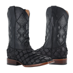 Pescado Pirarucu Nobuck Negro, Horma Bulldog